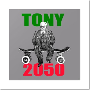 Tony Skates 2050 - Old time skater. Posters and Art